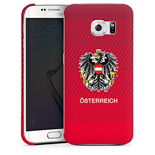 Samsung Galaxy S6 Edge Hülle Premium Case Schutz Cover Österreich EM Trikot Fußball Europameisterschaft