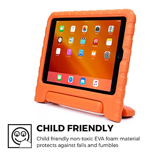 Cooper Cases(TM) Dynamo iPad Air 2 Hülle für Kinder in Orange + Frei Displayschutzfolie (Leicht, ungiftiger EVA-Schaum, haltbares Design, Extraschutz, Freier Stand) - 3