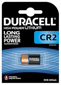 Duracell Specialty Type CR2 Ultra Lithium Photo Camera Battery, Pack of 1