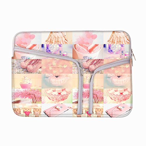 Learn To Love Yourself 8 bis 21,8 cm Laptop Hülle Sleeve Case mit Reißverschluss und 2 integrierten Taschen für Ladegerät und Maus