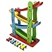JJOnlineStore - Wooden Colourful Baby Kid Toddler Click Clack Zig Zag Race Car Track Slider Toy Game