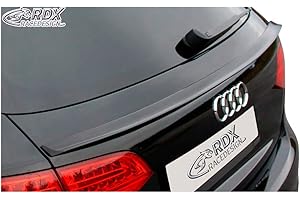 RDX Racedesign Trunk spoiler lip compatible with Audi A4 B8 Avant 2008-2015 (ABS)