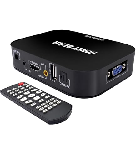 Lettore Multimediale 4K@30Hz Con Uscita HDMI/AV – Supporta HDD 14TB, USB 512GB E SD – Telecomando Incluso – Riproduce MP4, AVI, RMVB, H.265