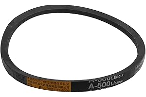 Othmro A-500 Antriebs-V-Riemen, Innenumfang, industrielle Antriebsriemen, Gummi, Rasenmäher, Riemenantrieb für Ersatz, oberes Getriebe, Dreieck, Gummi, Rasen, Industrie, Deck, 500 mm, 1 Stück