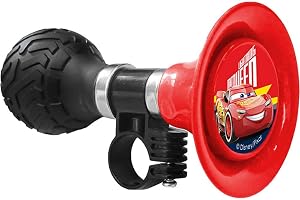 Tataway Disney Cars Barncykeltrumpet Med Metallkropp Och Mjuk Plastpump, Röd Färg