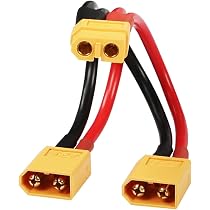 RIIEYOCA XT60 Adaptateur de connecteur de batterie parallèle Double extension XT60 Y Splitter 1 mâle à 2 femelles Câble 14 AWG pour hélicoptère en mode RC Quadcopter (1 femelles à 2 mâle RIIEYOCA XT60 Adaptateur de connecteur de batterie parallèle Double extension XT60 Y Splitter 1 mâle à 2 femelles Câble 14 AWG pour hélicoptère en mode RC Quadcopter (1 femelles à 2 mâle