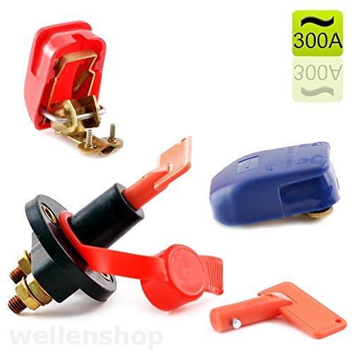 Preisvergleich Produktbild wellenshop 12V Batteriehauptschalter 300A + Batterieschnellklemmen