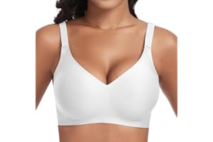 Jiuday Soutien Gorge sans Armature Grande Taille Soutiens-Gorge Femme Push Up Rembourré Soutien Gorge sans Complexe Brassiere Classiques Comfit Generous