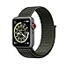 Produktbild METEQI für Apple Watch Armband, Nylon Sport Schlaufe Handgelenk Uhrband Ersatz Armreif Uhrenarmband für iWatch Apple Watch Series 3, Series 2, Series 1, Edition (42MM, Frachtkhaki)