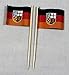 Produktbild Party-Picker Flagge Saarland Papierfähnchen in Profiqualität 50 Stück 8 cm Offsetdruck Riesenauswahl aus eigener Herstellung