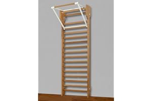 ARTIMEX SPORT EQUIPMENT ARTIMEX Pacchetto spalliera in faggio e Barra per trazioni per Fisioterapia, Fitness e Ginnastica - utilizzate in Case, palestre e Centri Fitness, codice 259-F