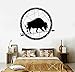 Produktbild Elegante Klassische Wandtattoos Buffalo Arrow Maskottchen Ethnische Dekoration Tier Aufkleber Vinyl Kunst Wandbilder Wohnzimmer Schlafzimmer Y 56x63 cm