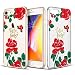 Produktbild ESR iPhone 8 Hülle, iPhone 7 Hülle, [Weiche TPU Rahmen, Hartem PC Rückdeckel] Blumenmotiv Schutzhülle für Apple iPhone 8/7 4.7 Zoll 2017 Freigegeben. (Rosen)