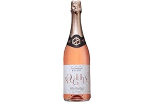 Thomson & Scott Noughty Organic Sparkling Rosé Alcohol Free Wine 750ml | Finest Non Alcoholic Wines | Alcohol-free Alternative to Prosecco and Champagne