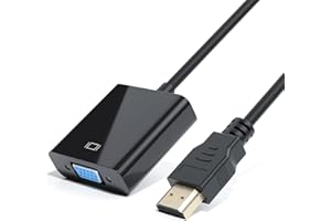 dynattenik HDMI to VGA Video Converter with Audio - 1920x1080, 2-Channel Analogue Audio Output