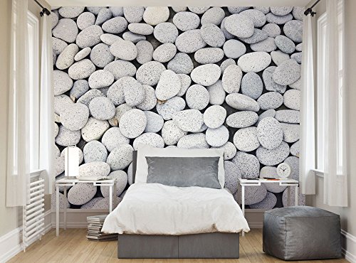 Preisvergleich Produktbild Ohpopsi Fototapete, glatt, graue Kieselsteine