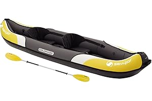 Sevylor Kayak Gonflable Colorado/Colorado Kit, Canoë Canadien 2 Places, Kayak de Mer, 331 x 88 cm