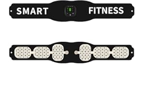 HIDYLIU EMS training device, abdominal trainer electric, EMS abdominal muscle trainer, EMS abdominal train Non-replaceable 6 training modes muscle stimulator for men and women, abdominal training(Black)