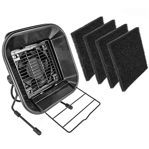 Minadax Rauchabsauger mit Abzugsventilator mit 4 x Aktivkohlefilter | Hochwertiger Rauchabsorber, absorbiert und neutralisiert giftige Lötdämpfe, aus antistatischem Material