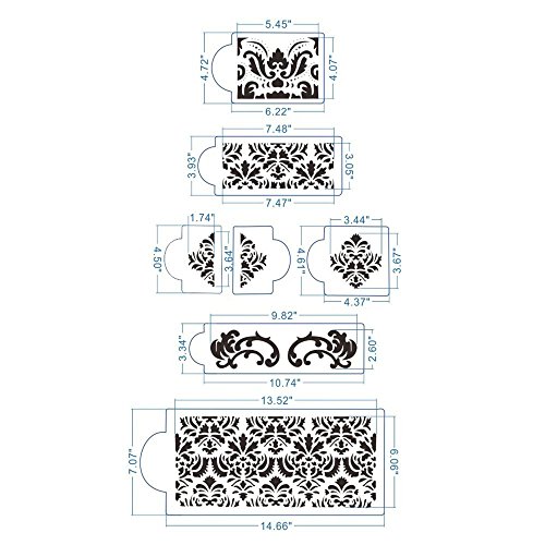 HULISEN 7 Kuchen Dekorieren Schablone Form Hochzeit Kuchen, Schablone - 2