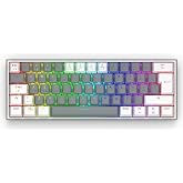 REDRAGON K616 Fizz PRO RGB Red Switch 2.4GHz Kablosuz Mekanik Oyuncu Klavyesi, Gri-Beyaz