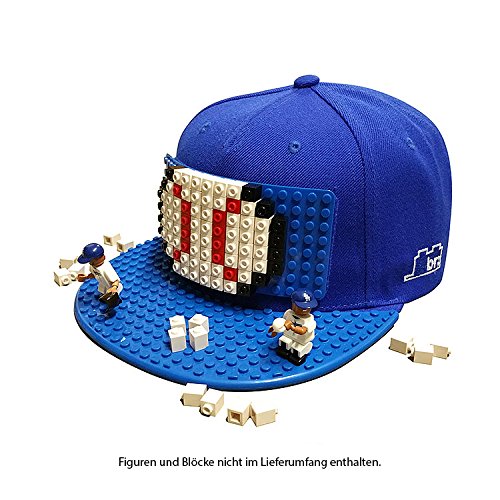 Preisvergleich Produktbild BrickBrickCap Royal Blau für Kinder - Lego Kompatibel - Lego Cap, Kinder Cap