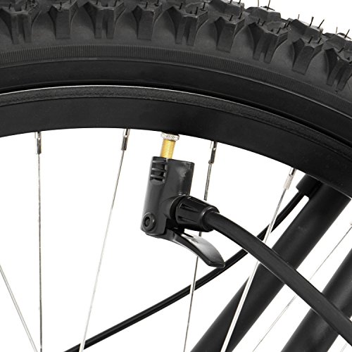 Gregster Fahrrad Luftpumpe, Standluftpumpe mit Manometer und Universal Doppelpumpenkopf, inkl. Adapter Set - 8