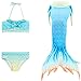 Produktbild Das beste niedlich Mädchen Meerjungfrauen Bikini Kostüm Meerjungfrau Schwimmanzug Badeanzüge Tankini Kostüm Cosplay, Farbe: A-04, Gr. 130