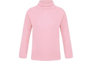 YUUMIN Mädchen Junge Rollkragen Thermoshirt Warm Langarm Thermo Unterhemd Sweater Langarmshirt Sport Tank Crop Top Weich Shirt Unterhemd SLIN Gr. 80-128