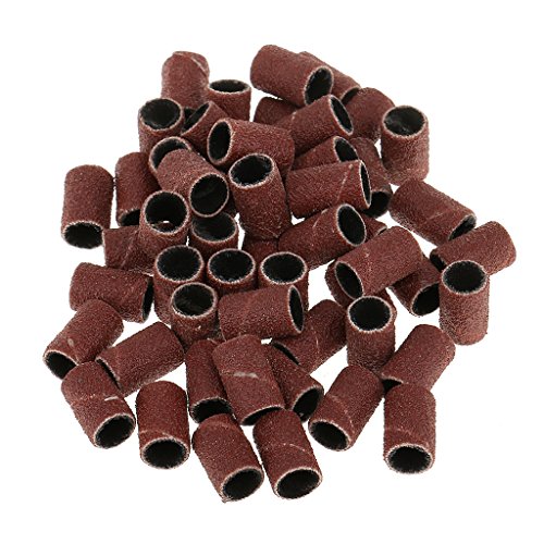 MagiDeal 50 Stück Nail Art Nagelfräser Ersatz Schleifband, Schleifhülsen – 120 # (Medium Grit) - 7