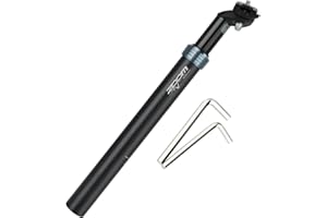 Yongness Tige de Selle d'amortisseur de vélo,Tige de Selle d'amortisseur à Ressort,diamètre 27,2 mm,30,9 mm,31,6 mm,Longueur 350 mm,adaptée aux vélos électriques,VTT,vélos de Descente,vélos de Ville