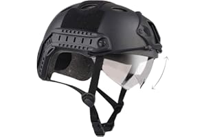 HANSTRONG GEAR Gefechtshelm SWAT- Stil mit Schutzbrille fur CQB Nahkampf Paintball nachgebildete Militarausruistung Herren