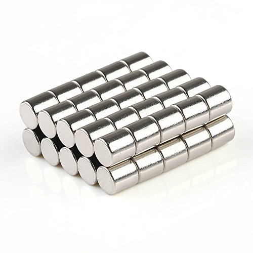 50 Stück N35 starke Neodym Magnete 5 x 5 mm runde Scheiben super Power Magnete
