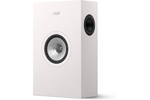 KEF Q4 Meta Passive On-Wall Centre/LCR HiFi Speaker, Satin White | Music | TV & Home Cinema | Gaming | 2-way Bass Reflex | 5.25" Uni-Q Driver with MAT