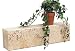 Produktbild deetjen & meyer Wandregal Koffer Antik 22790-B Wandkonsole 55 cm Kofferregal Regal Beige Vintage Wand