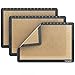 Produktbild homgeek [Backmatte] Professional Grade Silicone Nonstick Baking Mat, Silikon Backmatten BPA-frei (3 er Set), Haltbare Dauerbackfolie, 16.5 x 11.6 cm