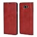 Produktbild Mulbess Ledertasche im Ständer Book Case für Samsung Galaxy A3 (2017) Tasche Hülle Leder Etui,Wein Rot