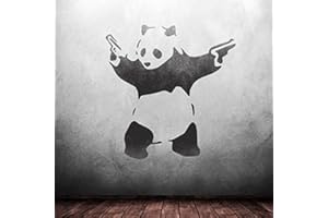 CraftStar Banksy Panda Wall Stencil - Reusable Mylar Graffiti Large Art Stencil