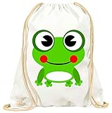 'Turn Bolsa 'Frog de Anfibios de animales de color verde de Feliz de lächelnd de rana con...