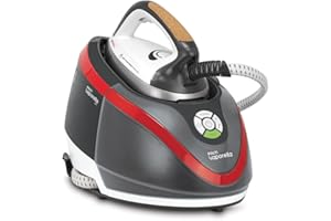 Polti Vaporella Next VN18.30, Ferro da Stiro a Vapore con Caldaia, Pressione fino a 6 Bar, Potenza 2200 W, Funzione Eco e Turbo, Autonomia Illimitata, Steam Pulse 350 g, Grigio e Rosso