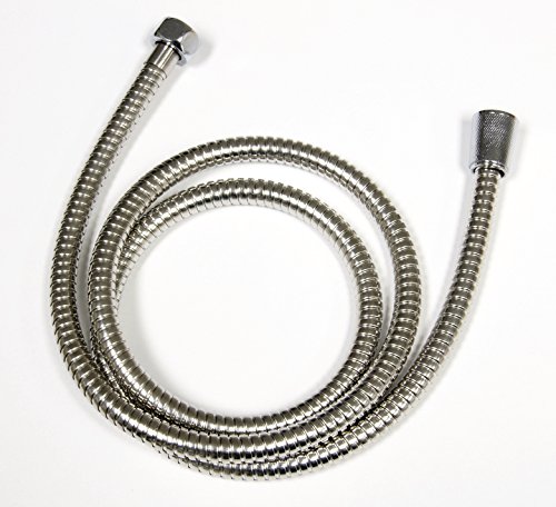 CON:P Metall-Brauseschlauch, – 1/2 Konus x 1/2 Zoll Überwurfmutter, Innendurchmesser: 8 mm, Länge: 150 cm, 1 Stück, SA330696 - 3