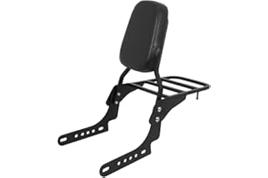 Motaux Passenger Sissy Bar with Luggage Rack Backrest Fit for Harley Nightster RH975 Special RH975S 2022 2023 2024 2025, Black