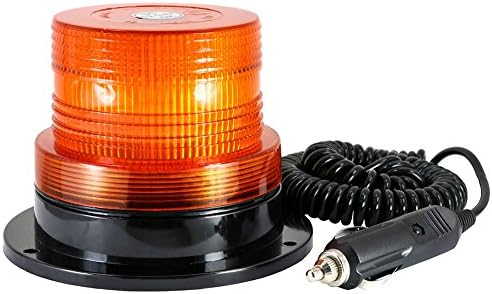 SmartSpec Magnetic Multifunction DC12V/24V LED Strobe Beacon Amber single flash Warning light