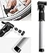 Produktbild ---Mini Tragbare Fahrradpumpe | Mountainbike Luftpumpe Fahrrad Aluminium Legierung Kleine Pumpe | 90-100PSI Hochdruck MTB Reifen Radfahren Handluftpumpe (Weiß)