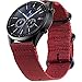 Produktbild BarRan Samsung Galaxy Watch 46mm Armband, 22MM Quick Release Nylon atmungsaktive verstellbares Ersatzband mit Edelstahlschnallen für Samsung Gear S3 Frontier Bands/Classic/Moto 360 2nd Gen 46mm/Huawei Watch 2 Classic