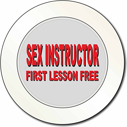 Preisvergleich Produktbild Humorvoll 'Sex Instructor, First Lesson Free' AutovignetteGenehmigungsinhaber Ge