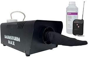 Snowstorm Max 500W Snow Effect Machine inc. Wireless Remote Control & 1L Fluid