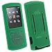 Produktbild igadgitz Grün Silikon Skin Tasche Hülle Halter für Sony Walkman NWZ-E463 NWZ-E464 E Series Video 4GB 8GB MP3 Player + Displayshutzfolie