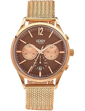 Henry London Unisex-Armbanduhr Harrow Chronograph Quarz Edelstahl HL41-CM-0056