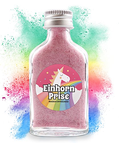 Einhorn Prise© | Premium XXL Schnupfpulver aus Erdbeeraroma, Menthol und Traubenzucker (℮12g, rosa) | Lustiges Einhorn-Geschenk, magisch erfrischend | Schnupftabak Derivat | TABAKFREI